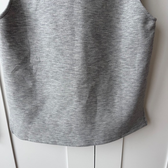 OGL FuzzLuxe Turtle Neck Split Hem Top heather Grey size small NWT - Picture 11 of 12